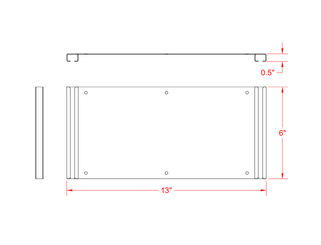 Mounting Panel 12" x 6"