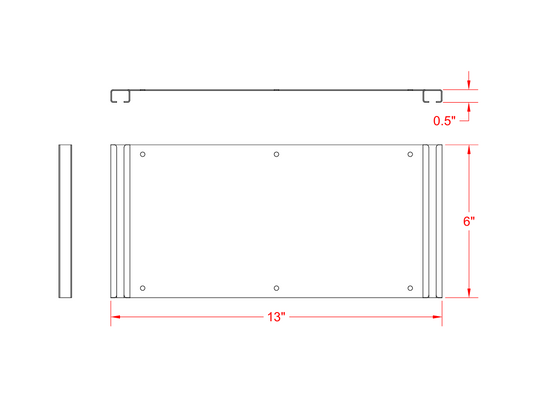 Mounting Panel 12" x 6"