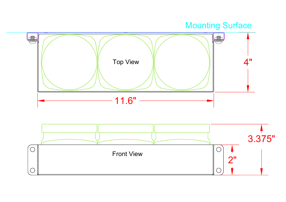 Shelf 4" x 2" w/ Jars