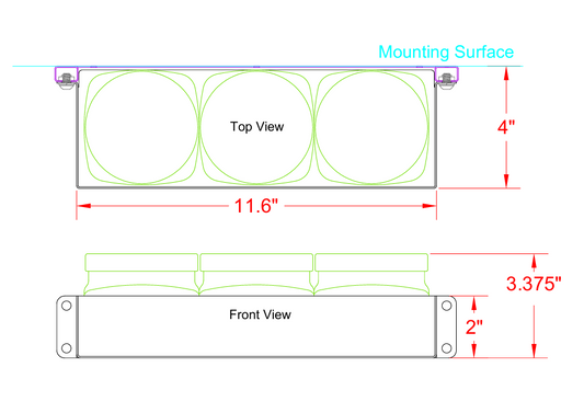 Shelf 4" x 2" w/ Jars